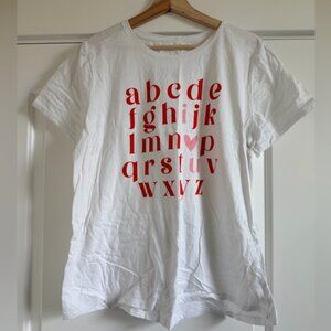 Gildan White T-Shirt with Black Label